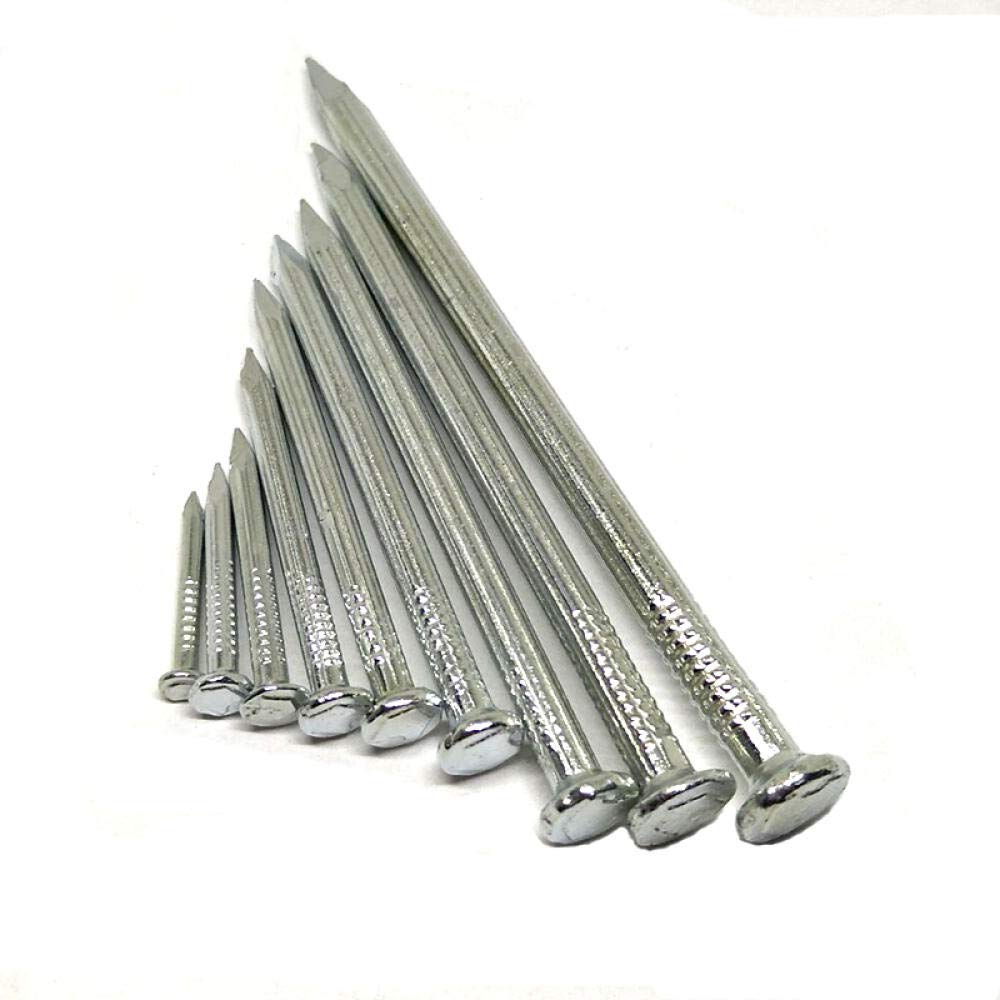 Clavos de ferretería, clavos de acero para ladrillos, Clavos de cemento, clavos acero especiales, for el hogar, carpintería, pintura, fijación, herrajes pared - 3,4 x 50 mm (102 unidades/caja)