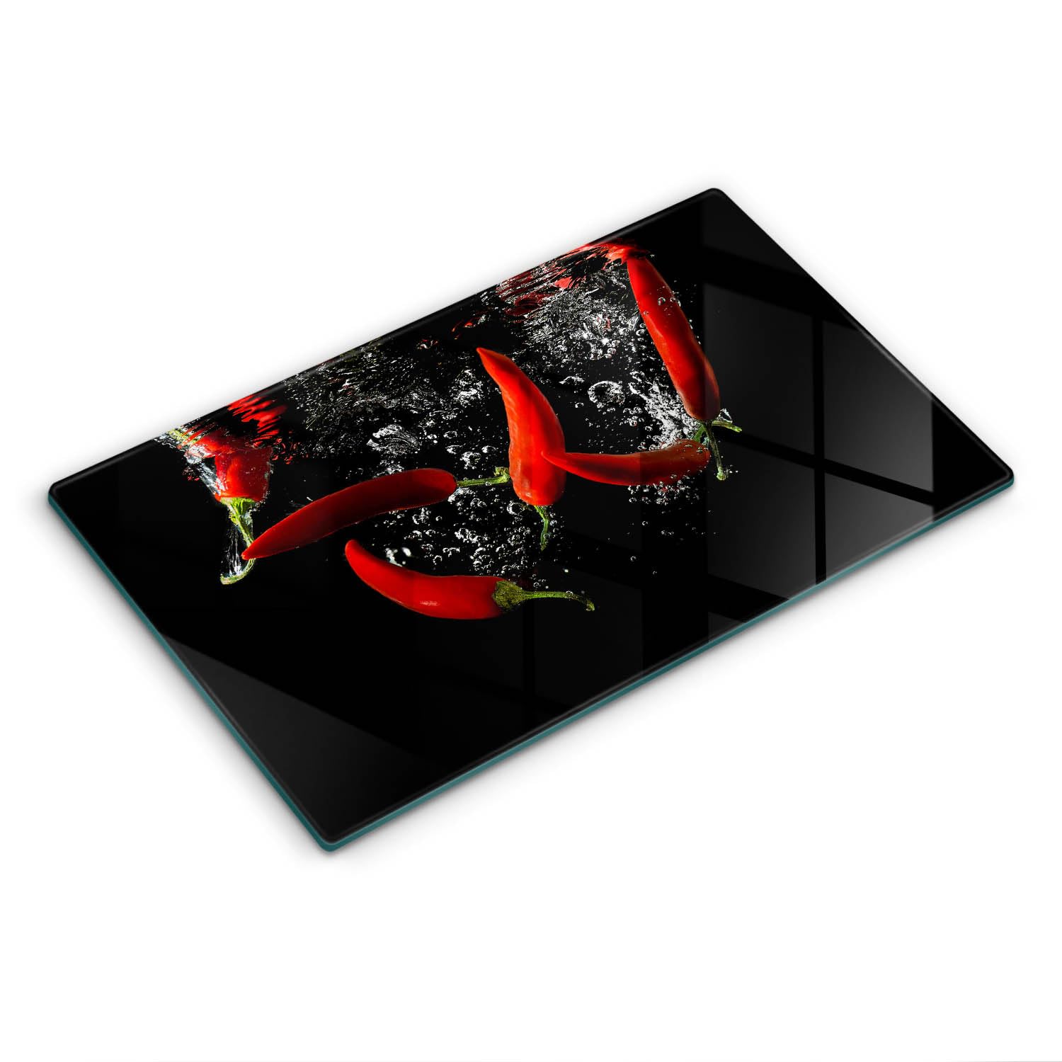 Planche à Découper Induction Verre 52x30cm Wallfluent Cuisson