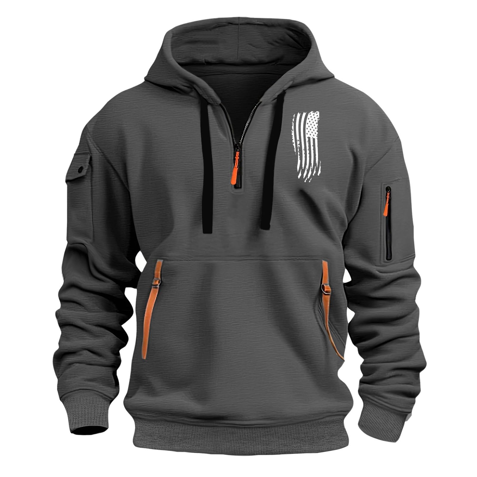Pull à capuche blanc respirant avec une coupe athlétique moderne