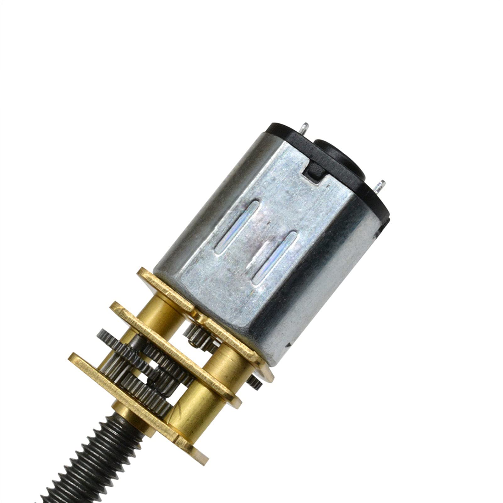 Moteur Réducteur Linéaire N20 - 6V, 100 RPM, Axe à Vis M4x100mm - Pour Projets DIY, RC, Automatisation