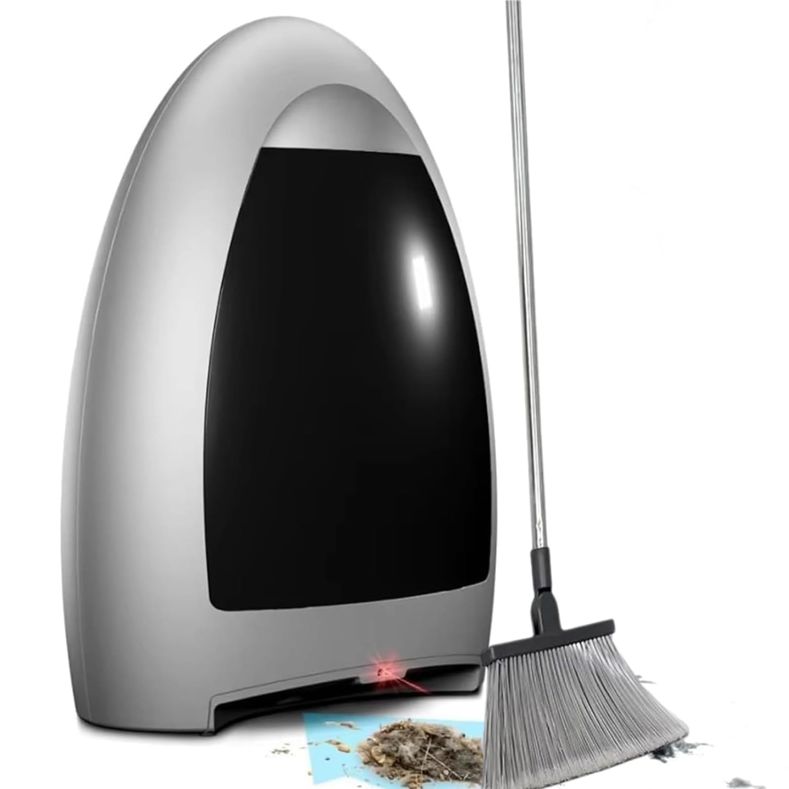 FHRKA Touchless Vacuum Automatic Dustpan, 1000W Automatic Sensor Trash Can, 3.6L Home Vacuum Cleaner for Salon, Kitchen (Grey)