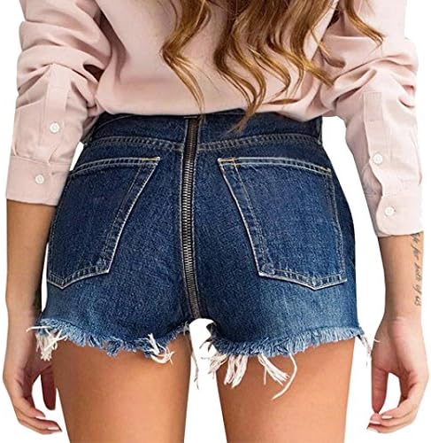 Jeans da donna Hot Pants PLOT cerniera posteriore denim pantaloncini nappa  gamba larga pantaloni argento Silver S : Amazon.it: Abbigliamento