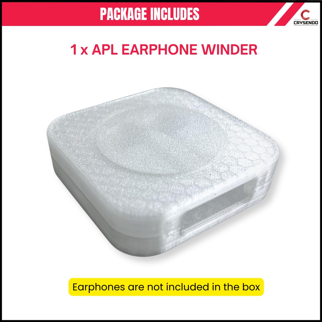 Crysendo Winder Case for APL Earphones, Tangle-Free Cable, Transparent 1pc — Amazon image 8