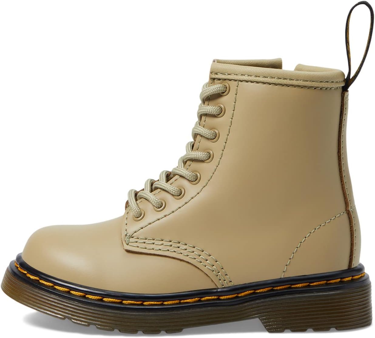Dr. Martens 1460 Lace Up Fashion Boot (Toddler) Pale Olive 9 UK (US 10 Toddler) M