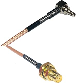 6 feet RG316 CRC9 Male Angle to RP-SMA Female O-Ring RF Pigtail Coaxial Cable