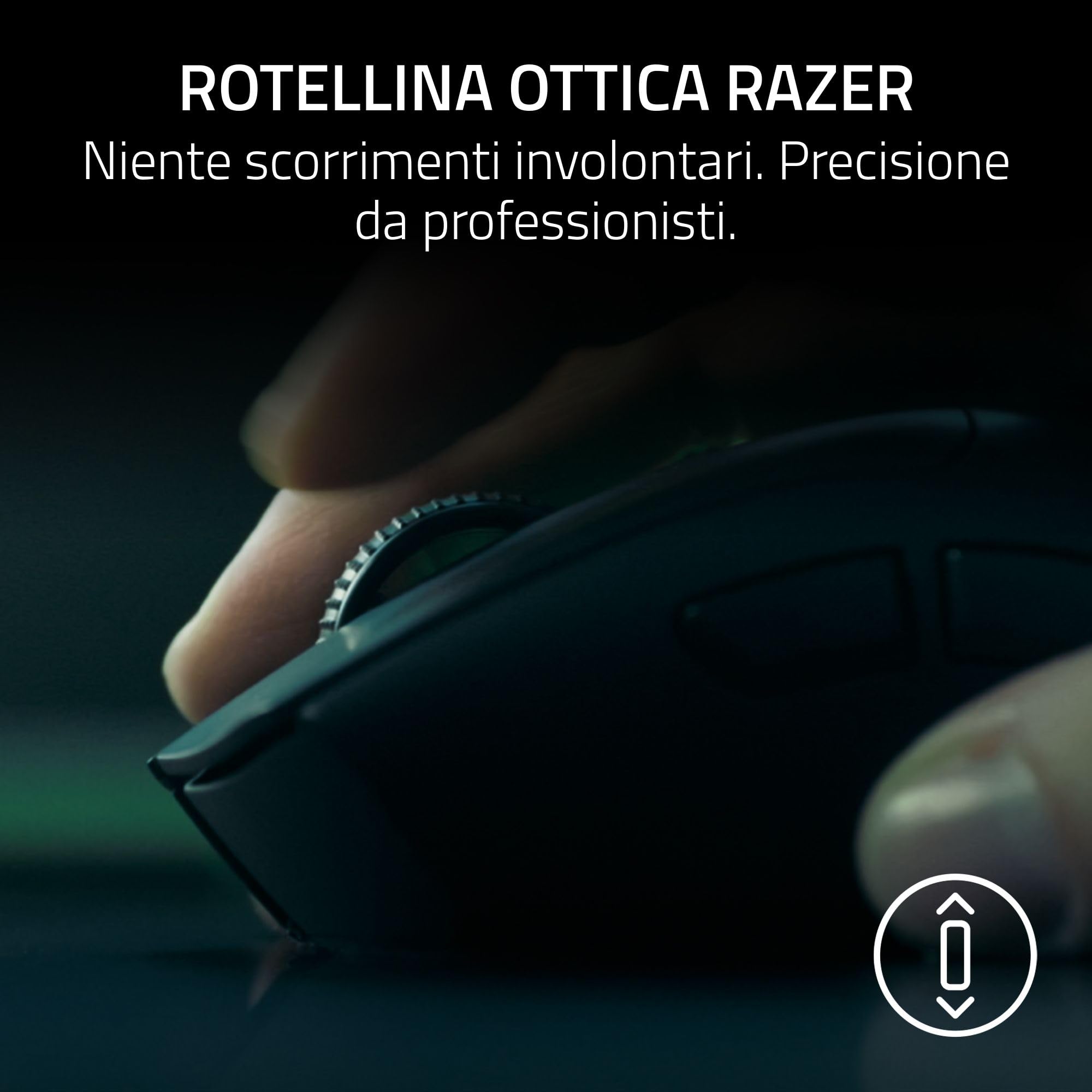 Razer DeathAdder V4 Pro NiKo Edition - Mouse senza fili ergonomico per eSport ultraleggero - 57 g - 2,4 GHz Hyperspeed - Focus Pro 45K Sensore - 8K Hz Polling - Ottici Switches Gen-4 - PC/Mac | NiKo
