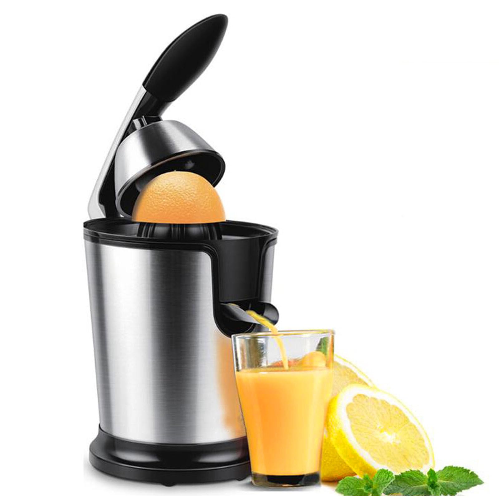 BoluDukNN 160w Citrus Juicer,Stainless Steel Electric Orange Juicer,Filters out Seeds & Pulp,High Juice Yield,Makes Fresh Orange, Lemon, Grapefruit, Lime Juice
