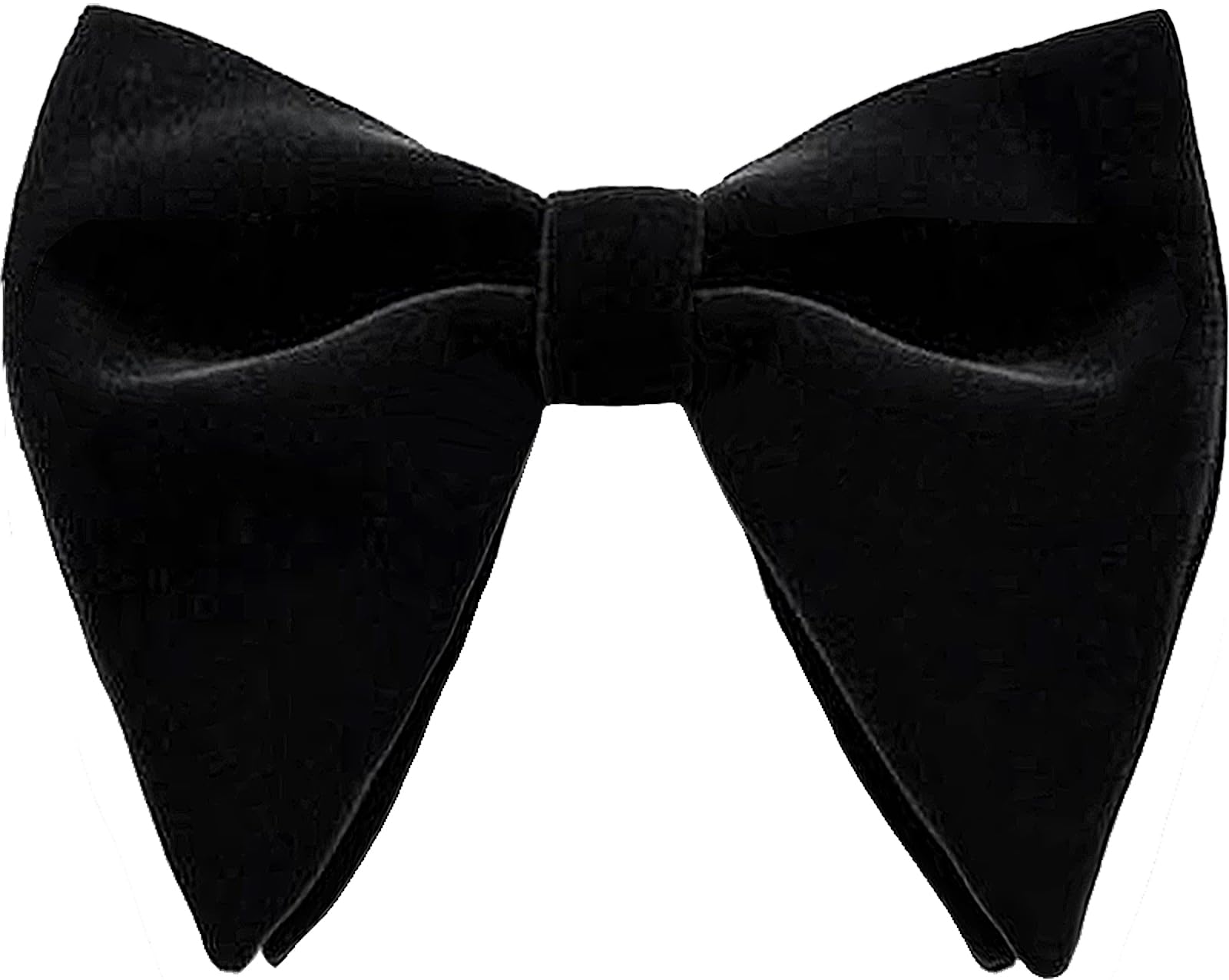 Men's Velvet Bow Tie Oversized Pre-Tied Solid Color Tuxedo Big Bowtie