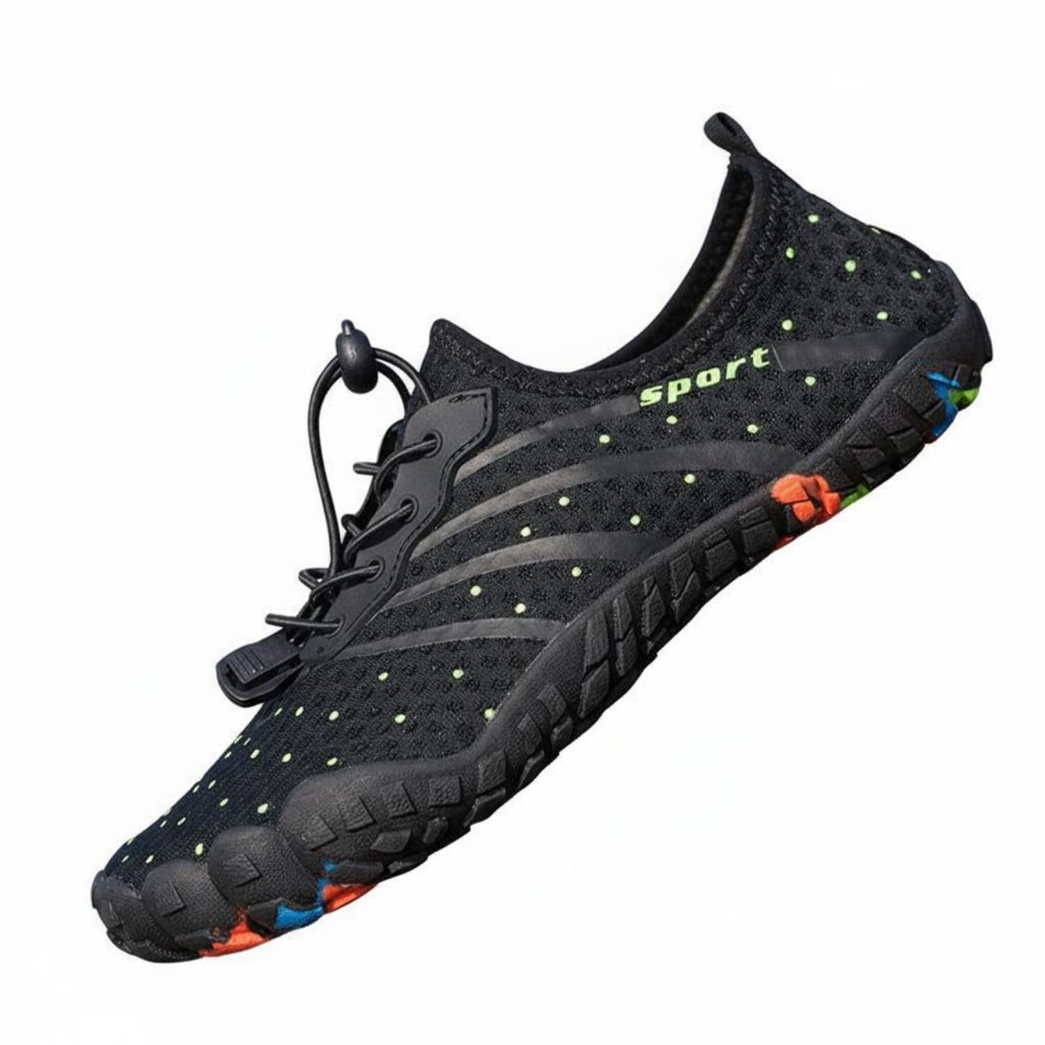 Lightweight Quick Dry Water Shoes Flexible Sole Non-Slip Wading Shoes Breathable Outdoor Footwear Packable for Men, Women, Swimming, Snorkeling, River Trekking, Surfing, 39, 191 Black-image-32