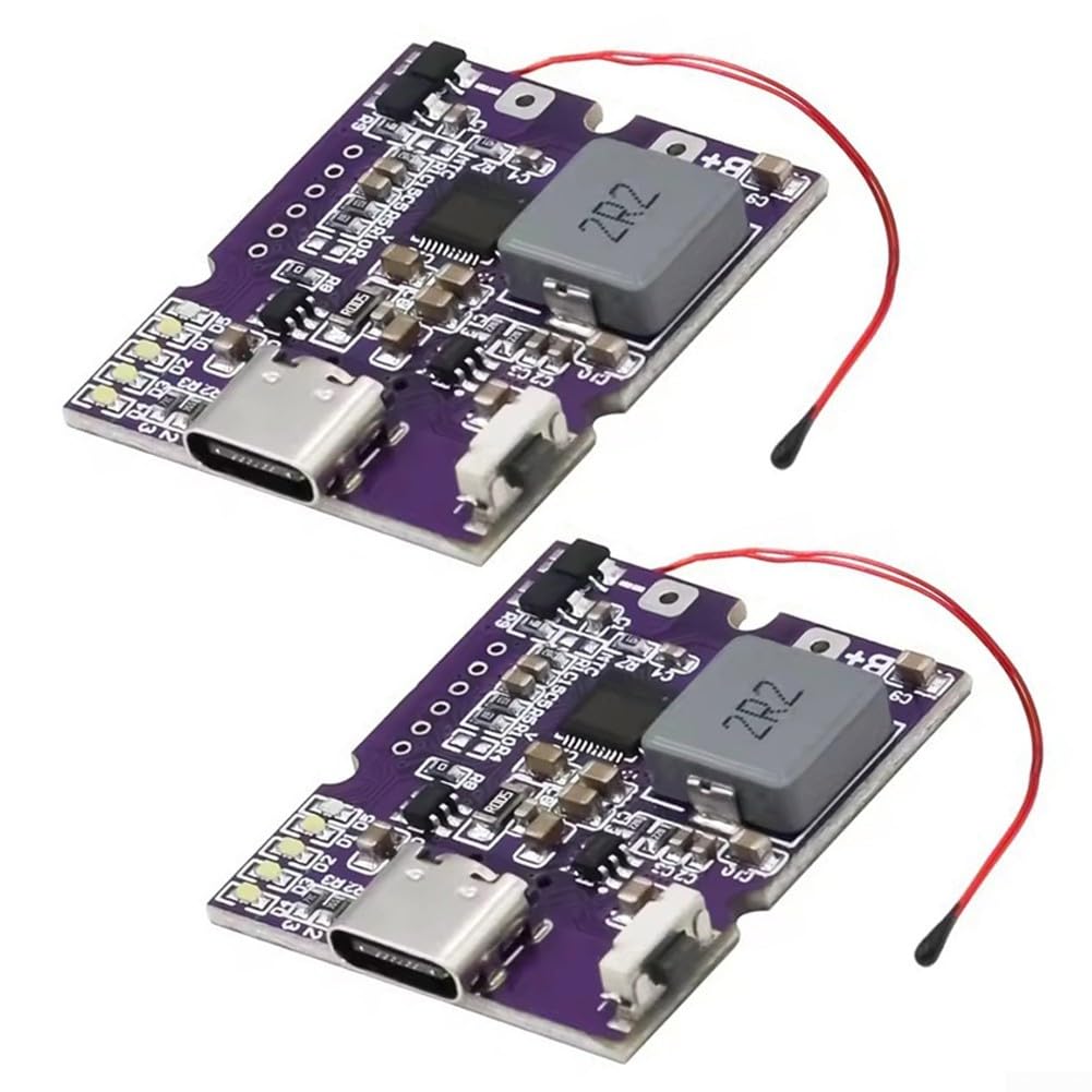 Power Bank Module 22 5W Fast Charging PD3 0 QC4 with Digital or Light Display 2 Pcs Type-C