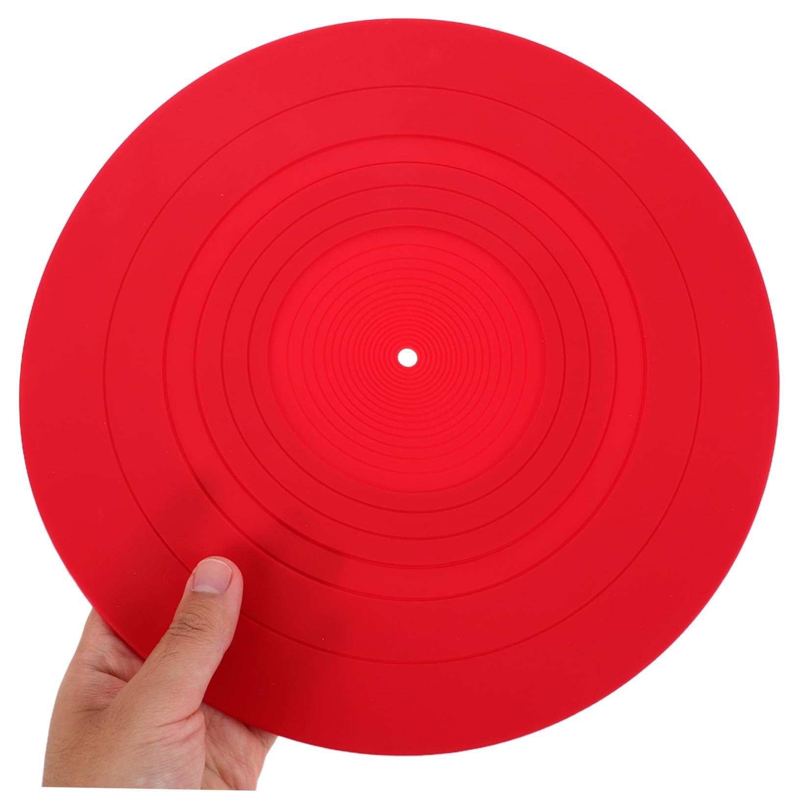 Alfombrilla de Silicona Antideslizante y Antiestática para Tocadiscos Protector Resistente y Flexible para Vinilos para Uso Doméstico y Mantenimiento Sencillo