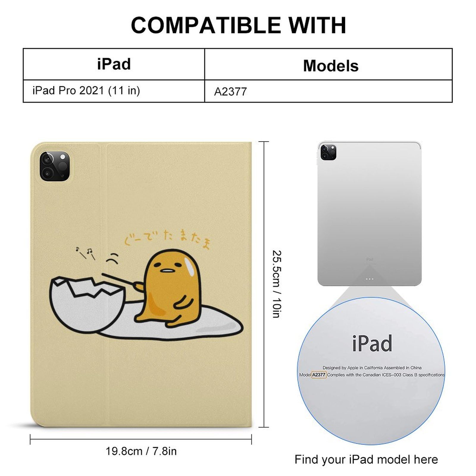 Amazon.co.jp: iPad Pro 11インチ ケース ぐでたま 第4/3/2/1