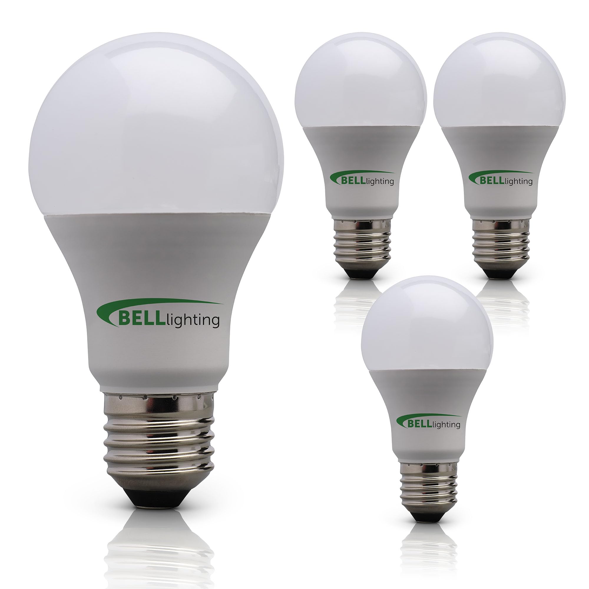 BELL LightingE27 Edison Screw LED Bulb Fitting (Pack of 3) 8.1w Light Bulb, 180° Beam Angle E27 LED Bulbs Warm White 2700K, 220-240V LED Bulb, 810lm, Dimmable