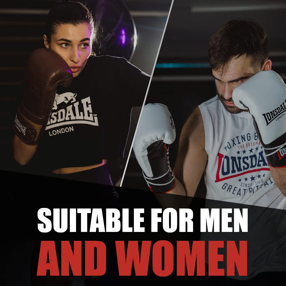 Lonsdale Guanti da boxe in ecopelle ASHDON