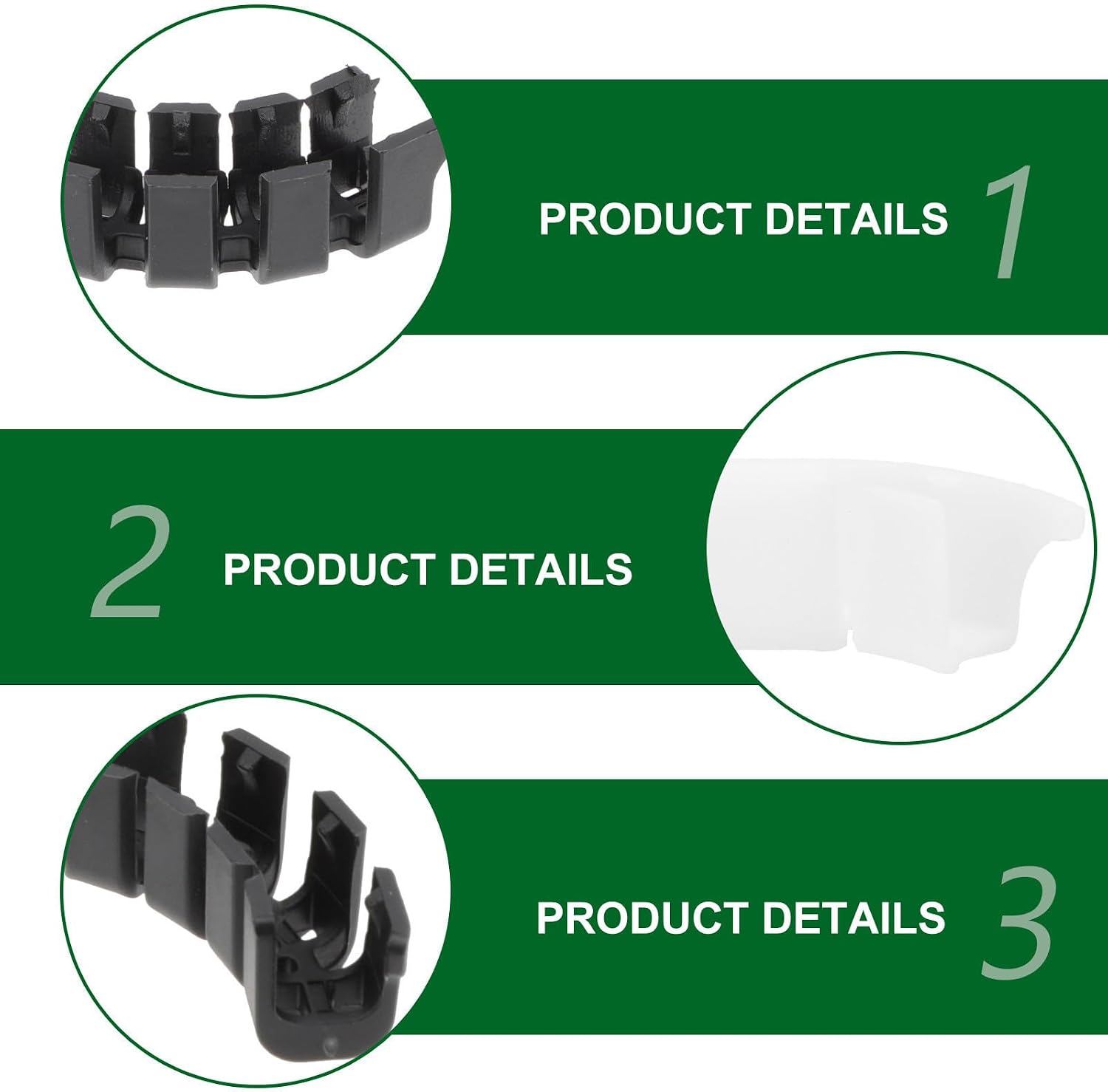 Plastic Plant Stem Clip for Gardener, White Support Clips image 3