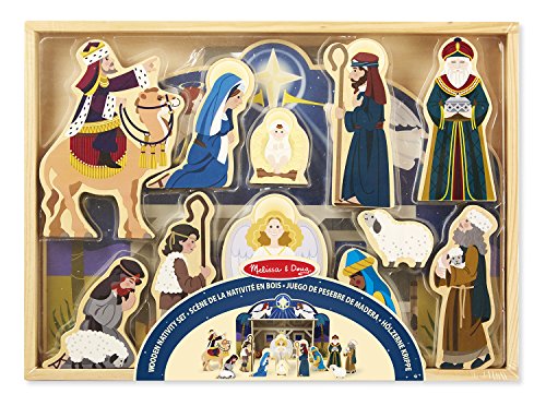 Melissa-Doug-Classic-Wooden-Christmas-Nativity-Set-With-4-Piece-Stable-and-11-Wooden-Figures