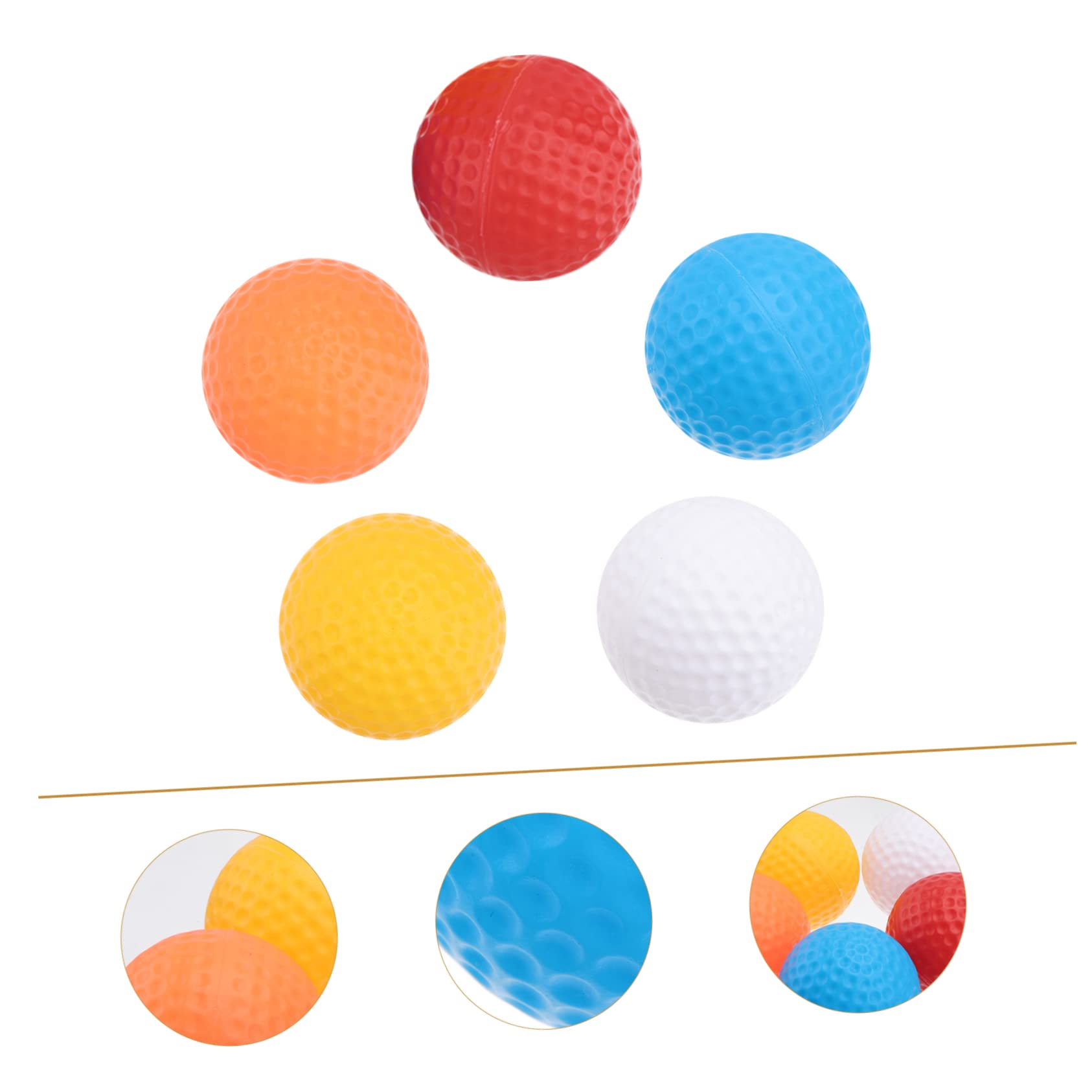Toddmomy Practice Golf Balls 20pcs Set Hollow-Out Plastic Training Balls for Golfing Enthusiasts