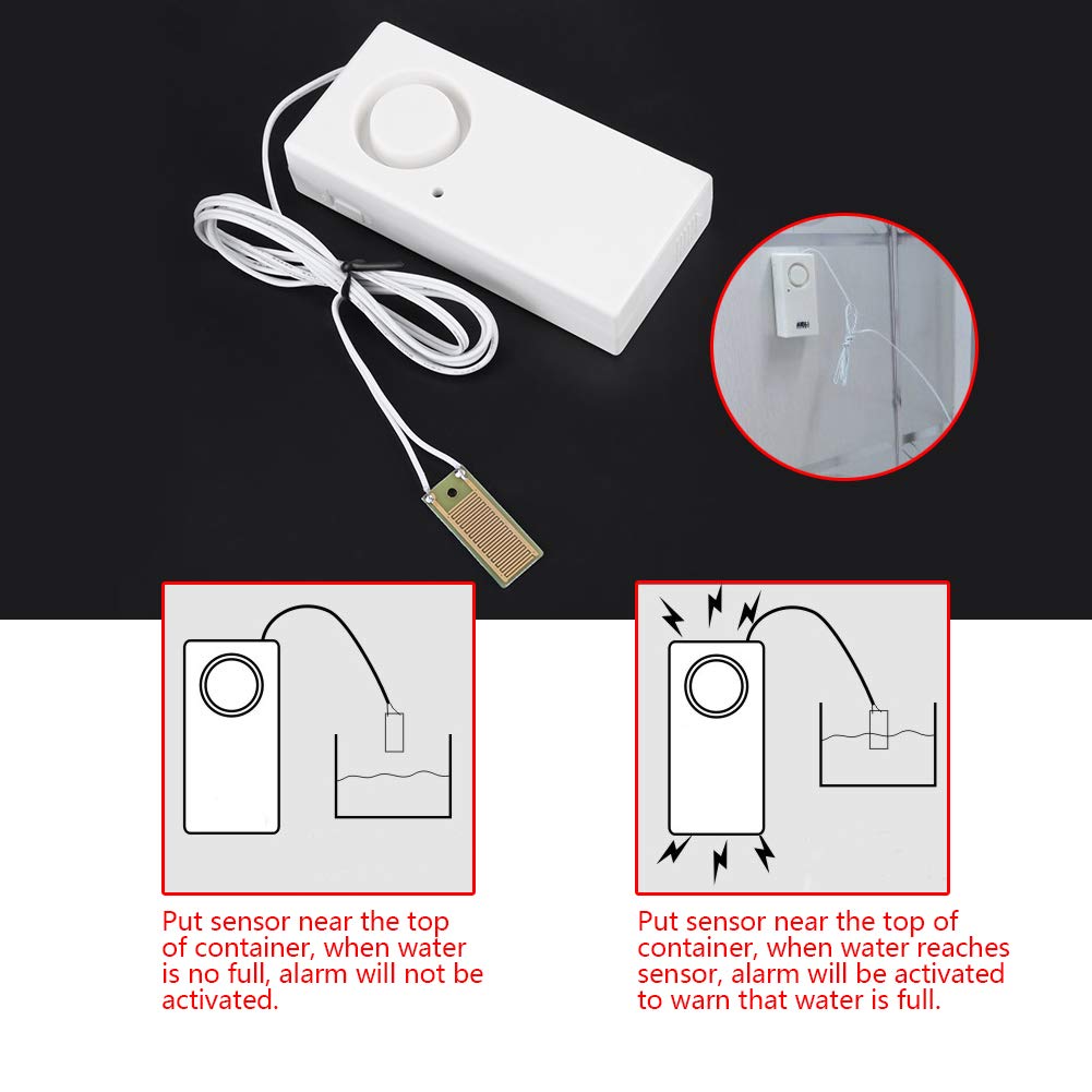 Wassermelder Mit 120dB Alarm - Wasserwarner Für Küche, Bad & Keller