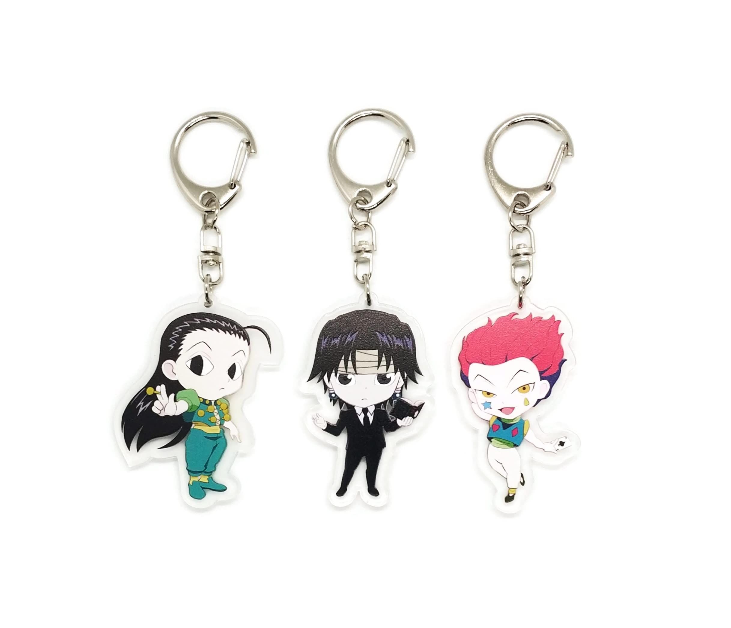 Inc. - Set of 3 HxH Acrylic Keychain Illumi, Hisoka v1, Multicolored, Pendant Height: 2 inches