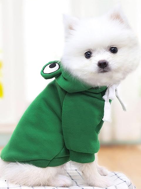 Foto 7 de 7 de Stronrive Sudadera con Capucha para Perro, Lindos Suéteres con Forma De Rana
