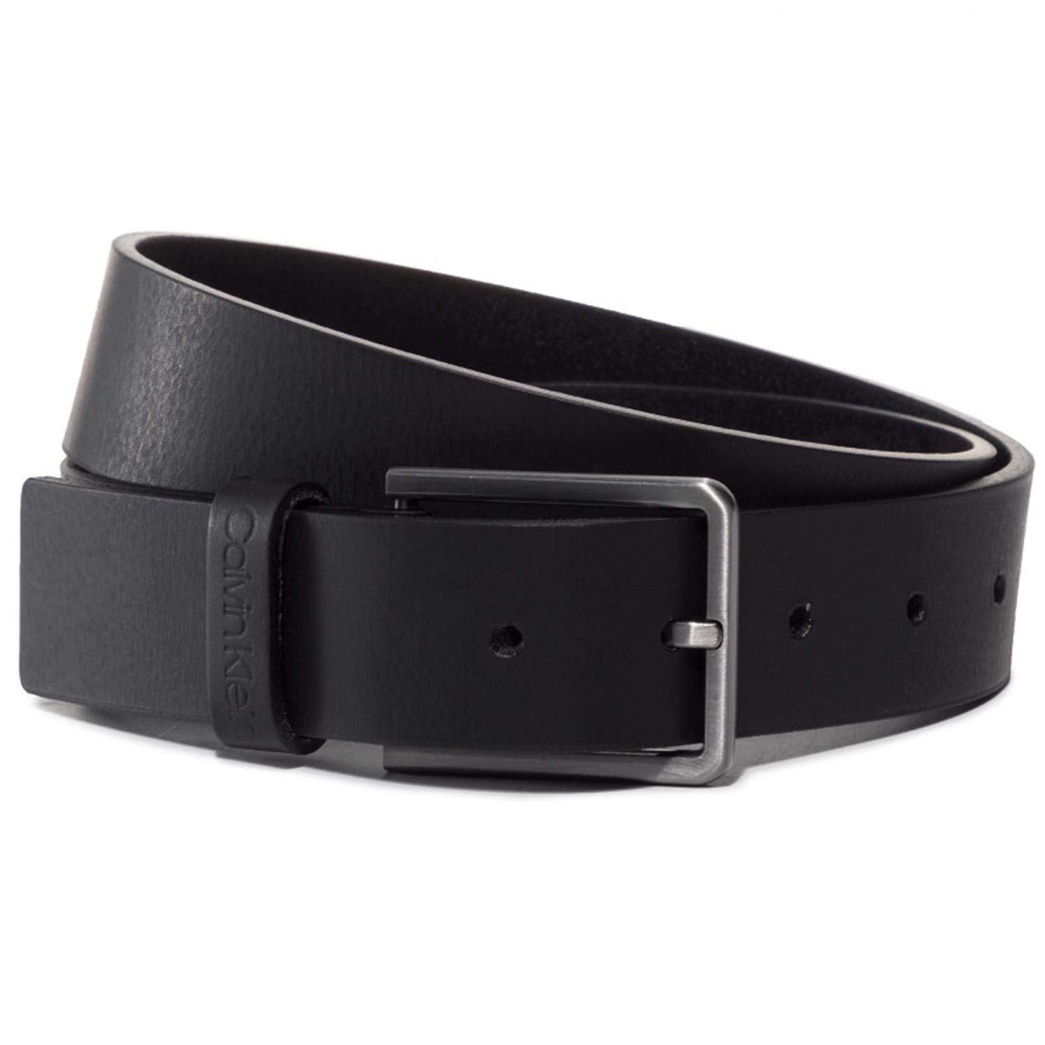 Calvin Klein Pasek męski 3,5 cm Essential Pas skórzany, czarny, 100 (Taille fabricant: 95)