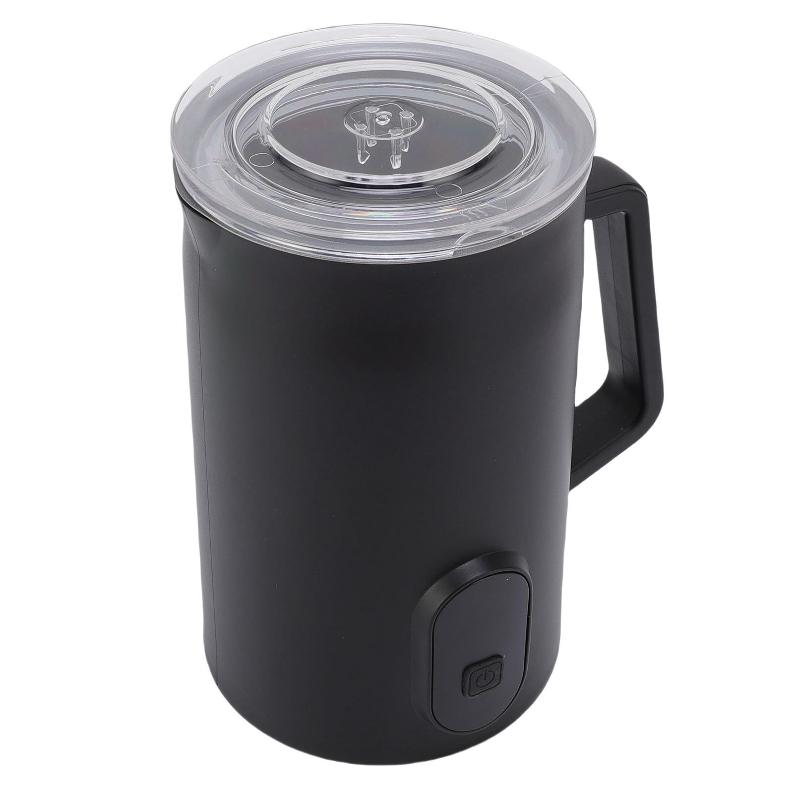 Elektryczny Spieniacz do Mleka, Parowiec i Spieniacz 4 w 1 do Gorącego i Zimnego Mleka, z powłoką nieprzywierającą, Gorącej Czekolady Latte Cappuccino (Wtyczka UE 220 V)