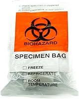 BioRx Laboratories Specimen Biohazard Bags 6x9 with Extra Pocket - 1000 Pack for Secure Medical Waste Disposal