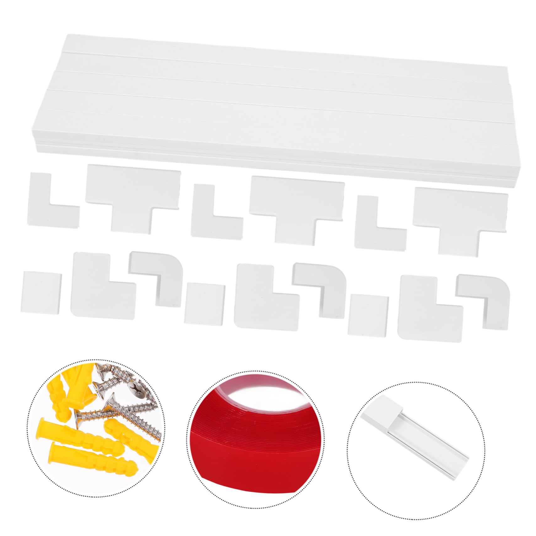 Kit De Canaletas Autoadhesivas para Gestión De Cables Ocultador De Cable De De Pared para Ocultar De TV Tiras De Pared Canales para Ocultar