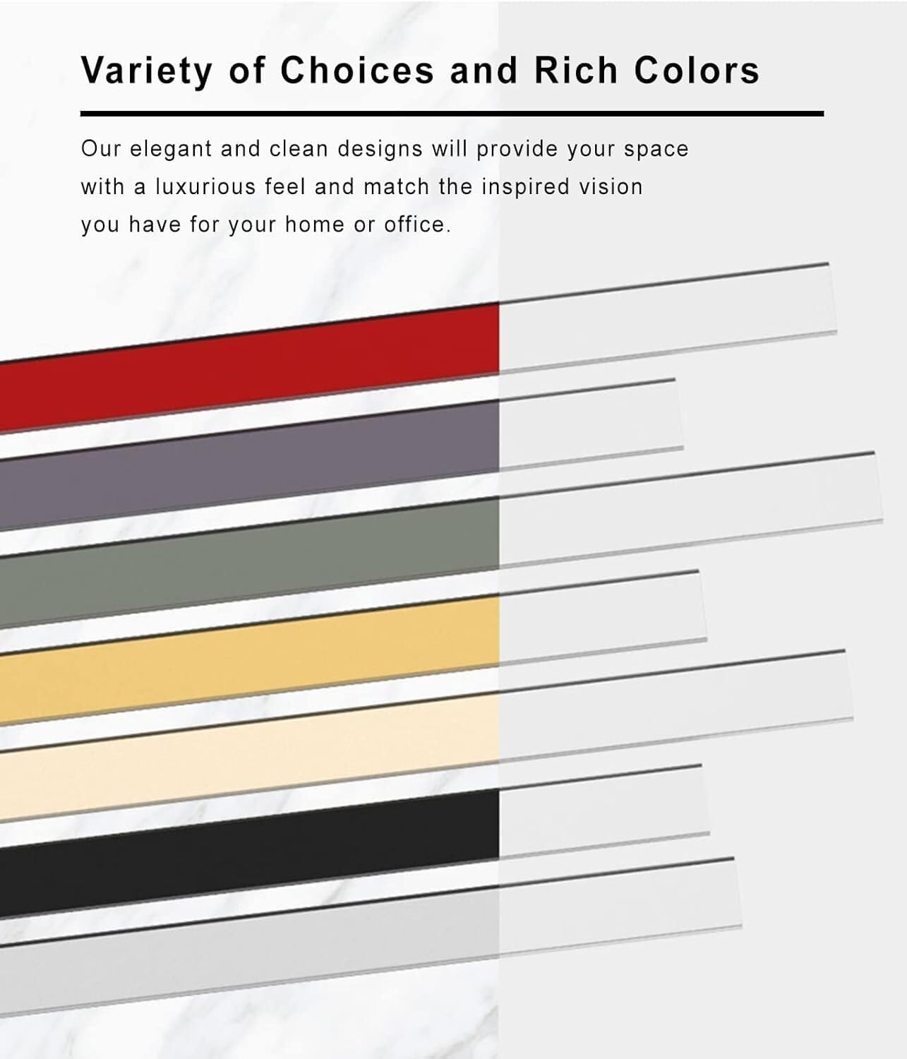 Waterproof Aluminum Threshold Strip, Flat Door Threshold, Safety Seam Cover, Prevent Floor Seam Seam Binder(Black)