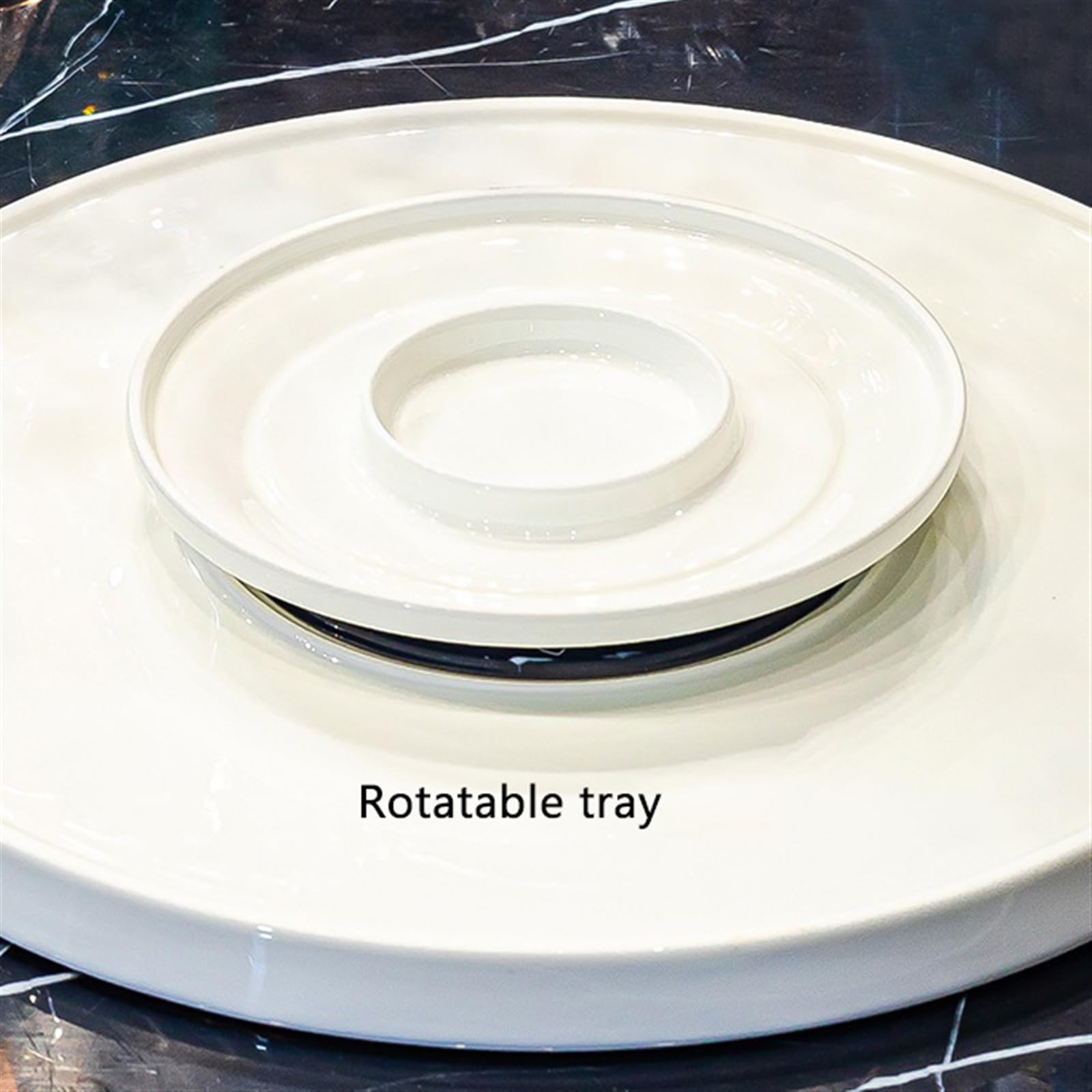 Bere Set teiera e tazza moderna con vassoio girevole