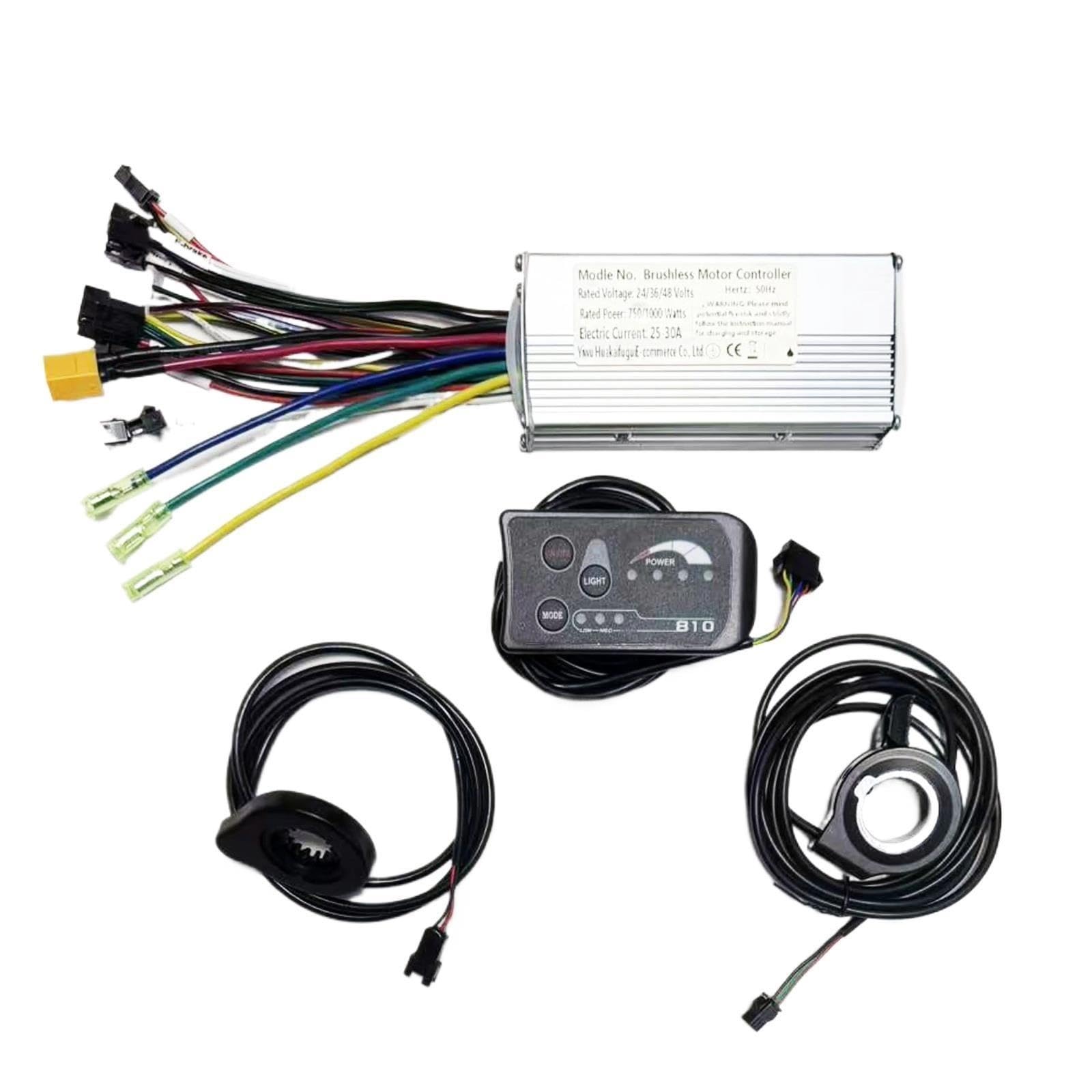 30A 24V 36V 48V 350W Sinus bezszczotkowy kontroler silnika z wyświetlaczem LED S810 PAS 12 magnesów przyspieszenia do e-skutera elektrycznego roweru
