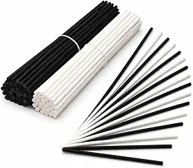 Varetas para Difusor Aromatizador de Fibra de Algodão, 30cm, Kit com 15 Unidades (Branco)