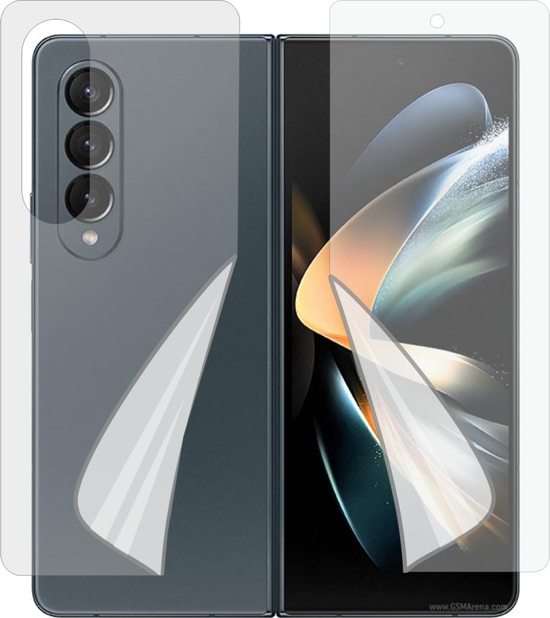 MOBLING Screen Guard Compatible With SAMSUNG GALAXY Z FOLD 4 Front & Back Edge to Edge Screenguard, Front TPU & Matte Finish Back Skin Combo, Not a Tempered Glass, Full Coverage Screen Protector (B0CRPPFCPJ) Amazon Price History, Amazon Price Tracker