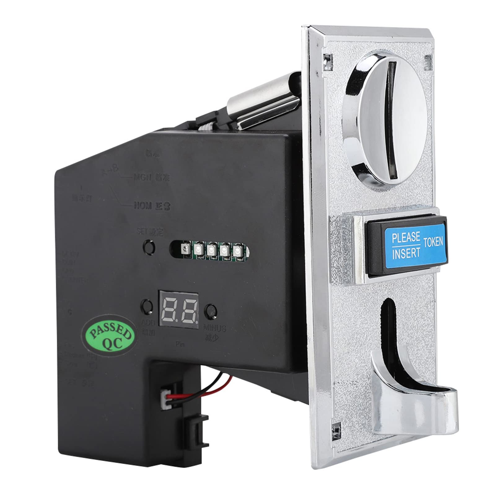 Coin Acceptor, Münzprüfer Münzautomat für Waschmaschine Spielautomat, Multi Münzeinwurf für Spielkonsolen, Verkaufsautomaten