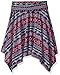 Amy Byer Big Girls' Print Knit Hanky Hem Skirt