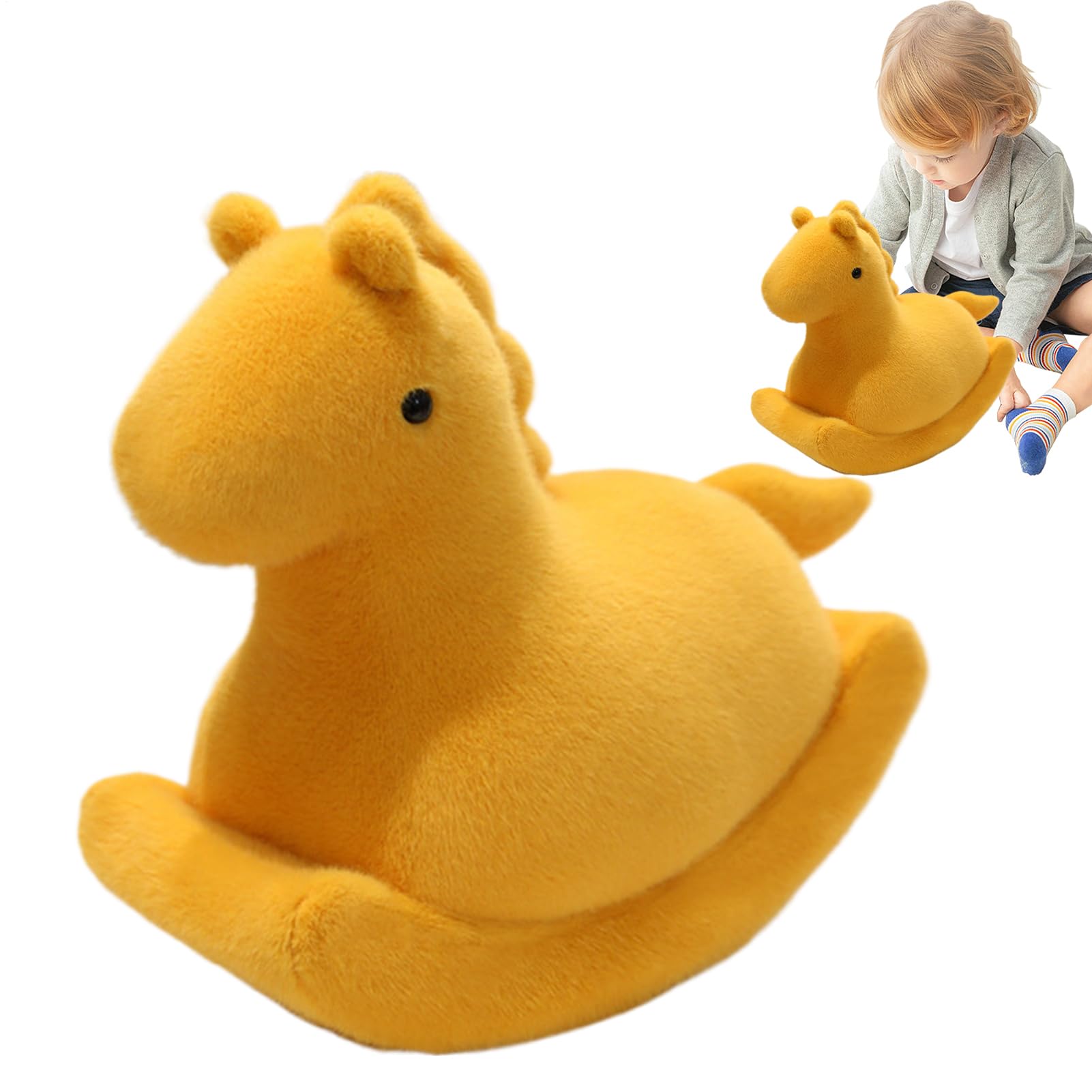 Peluche cheval réaliste 40 cm statuette de collection - 8