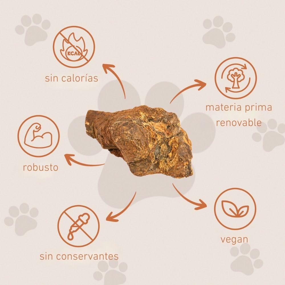 Wildfang® Raíz Masticable de Brezo Grande – Mordedor de Madera, Juguetes para Perros Agresivos, Sin Olor, Natural para Dentición y Salud Dental, Encías Saludables (25-45 kg), Paquete de 3
