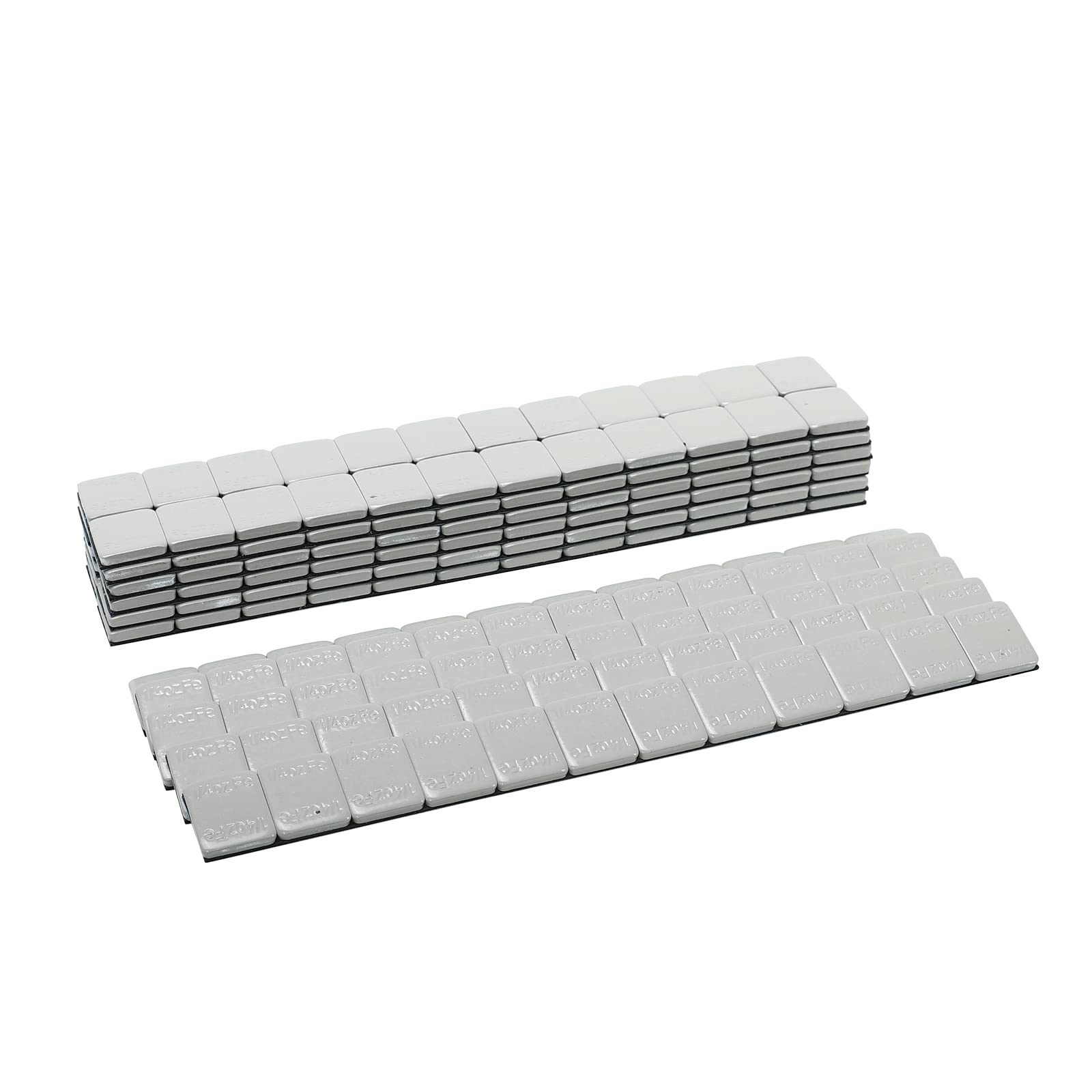 Pesi per pneumatici da incollare (720 pezzi), 1/4 once, 7,1 g, Big Box 720 ct, scatola da 12 strisce, colore grigio, ricambio per auto, camion, SUV, moto