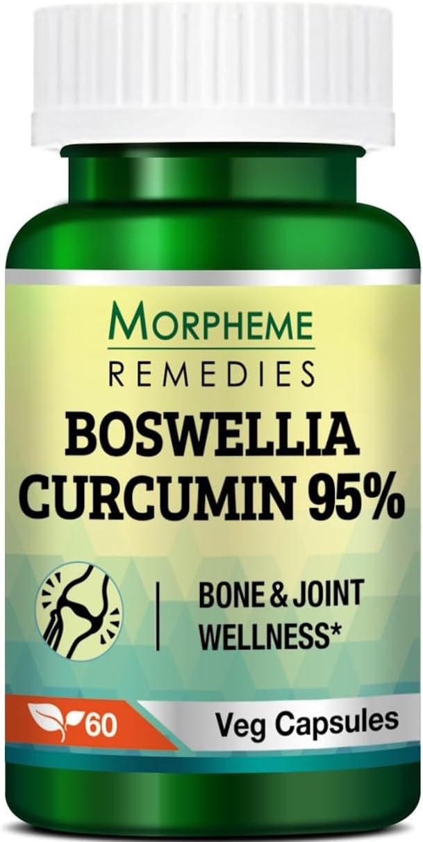Morpheme Remedies Boswellia Curcumin 95% Bone and Joint Wellness - 60 Veg Capsules