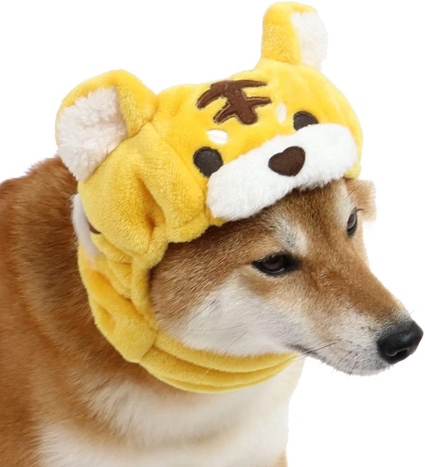 New お気にいる 犬 帽子 ペットパラダイス トラ 虎 とら かぶりもの 被り物 黄 インスタ映え コスチューム 22年 お正月 コスプレ 年賀状 ｓｍ ｍ Sns 干支 着ぐるみ