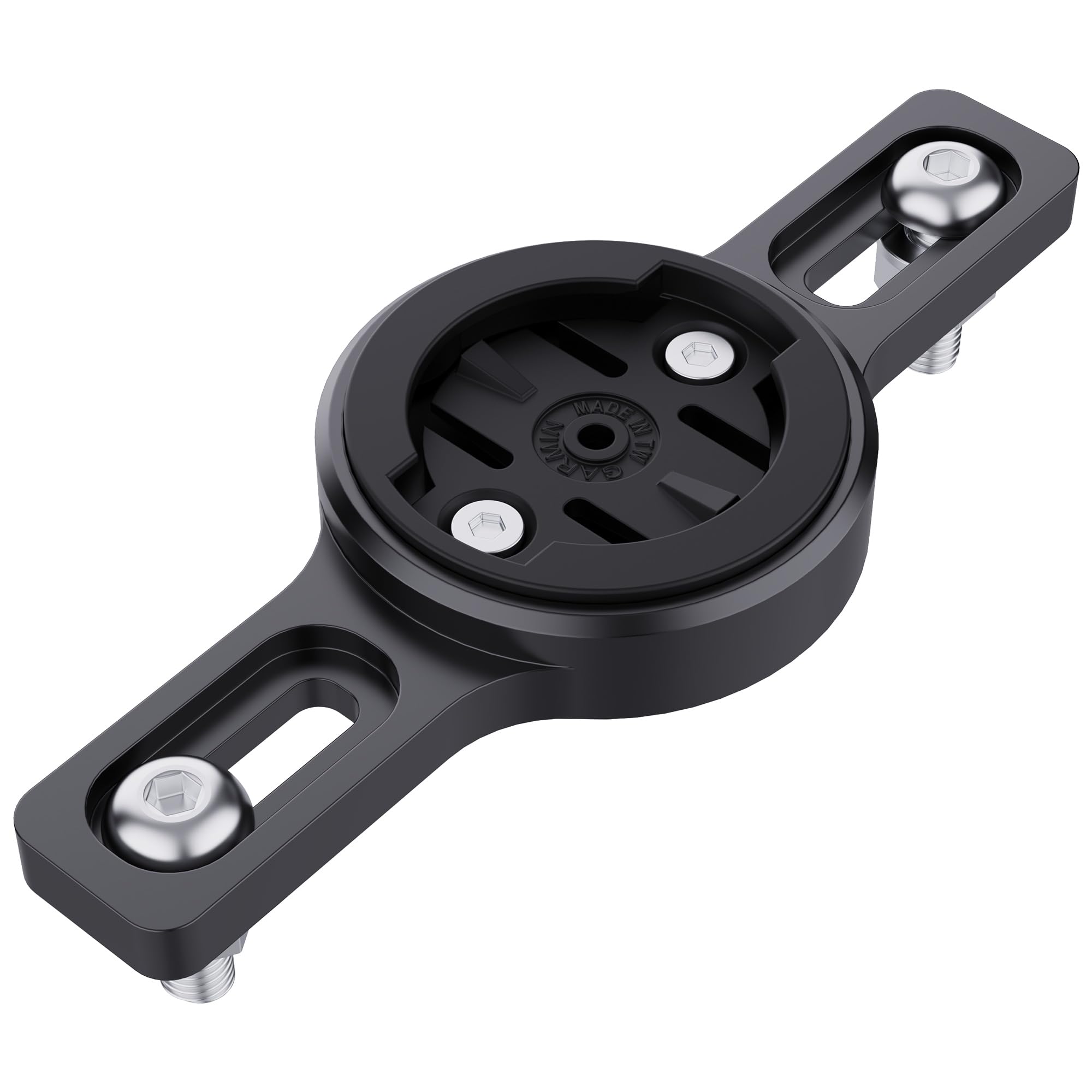 Bike Cargo Rack Mount, Compatible with Garmin Varia RTL515, RTL510, RVR315, Magene L508, for 2.3-3.14 Inch Bicycle Rear Racks, Made of Durable Steel and ABS, with Installation Tools