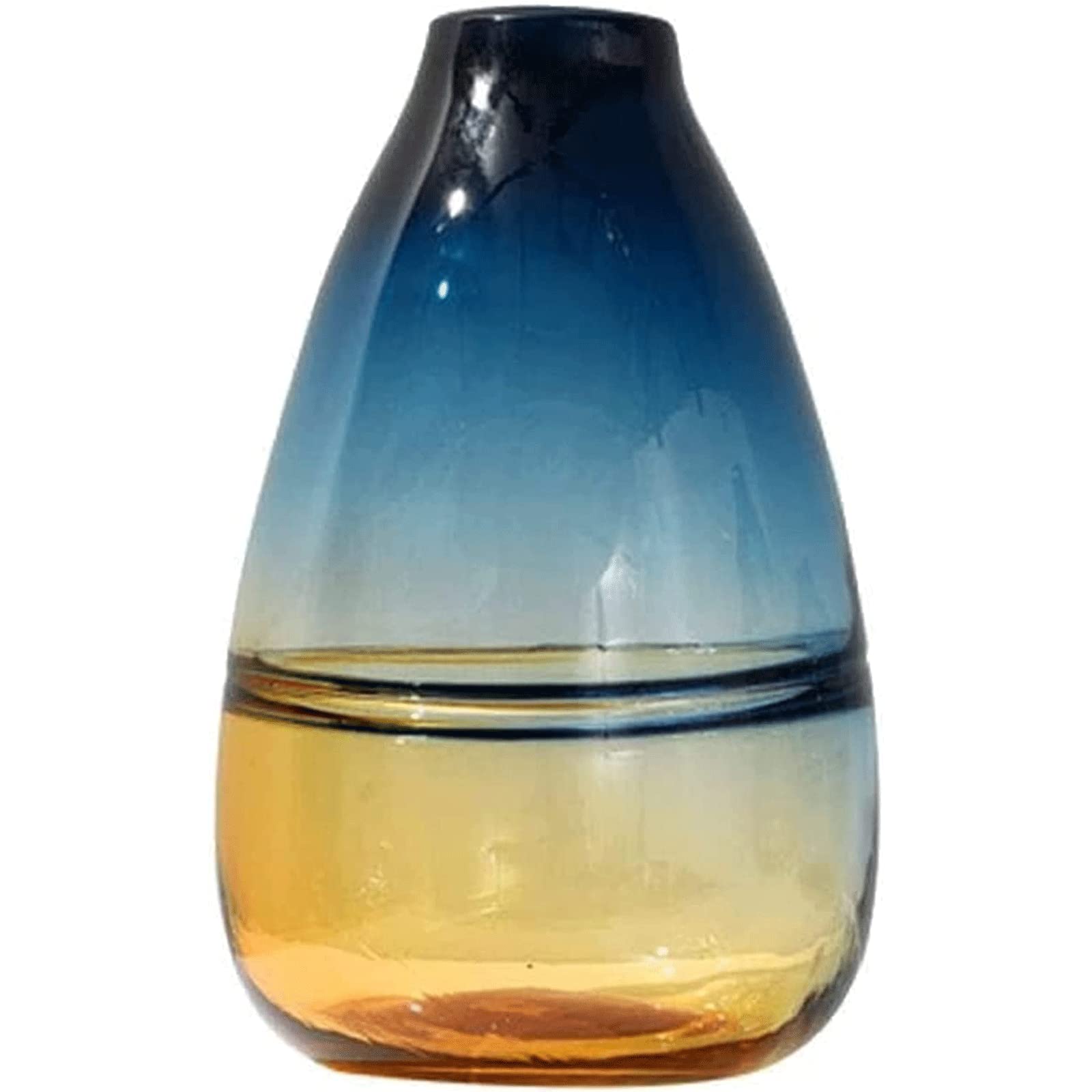 Ngdfgr As Known Fashion Simple And Versatile Vase For Decor Transparent Colored Transparent Flower Vases Table Top Display Modern Or As Gifts Decoration (A),A