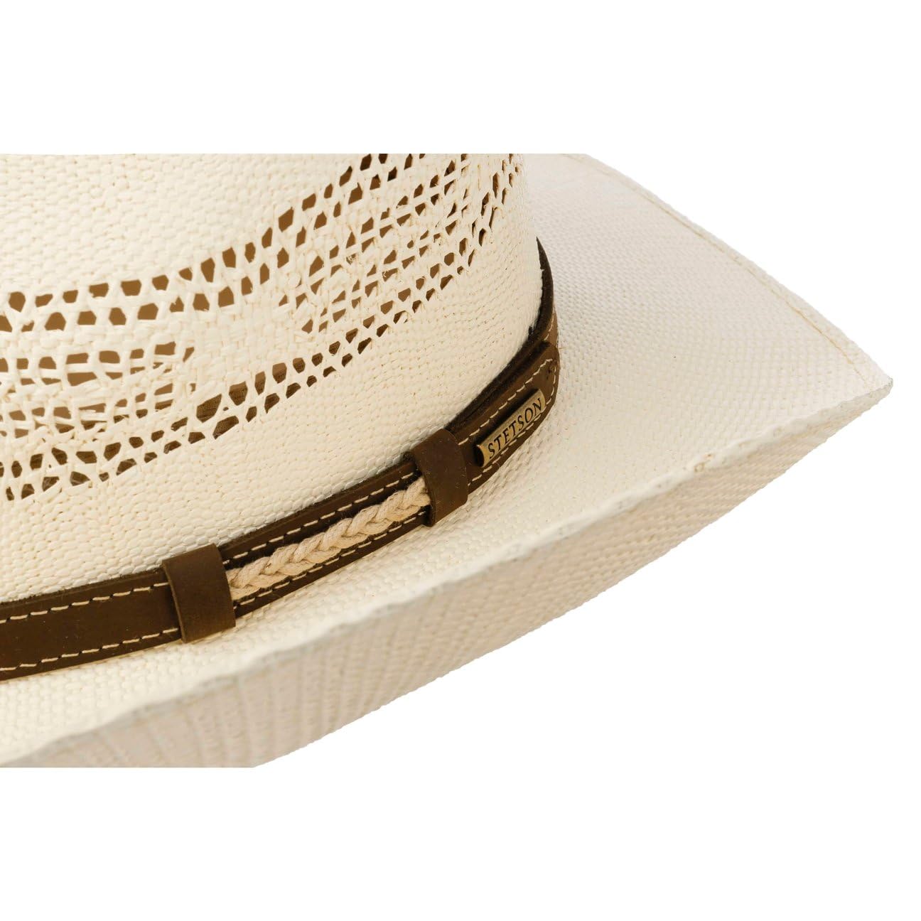 Stetson Western Vented Toyo Cappello da Cowboy Fascia in Pelle Traspirante Unisex Primavera Estate