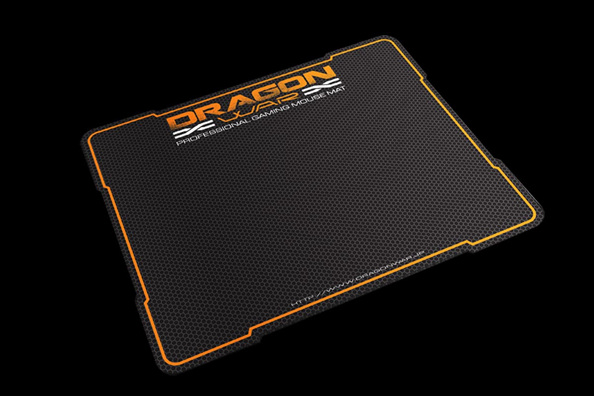 Dragon War Professional Gaming Mouse Mat Black