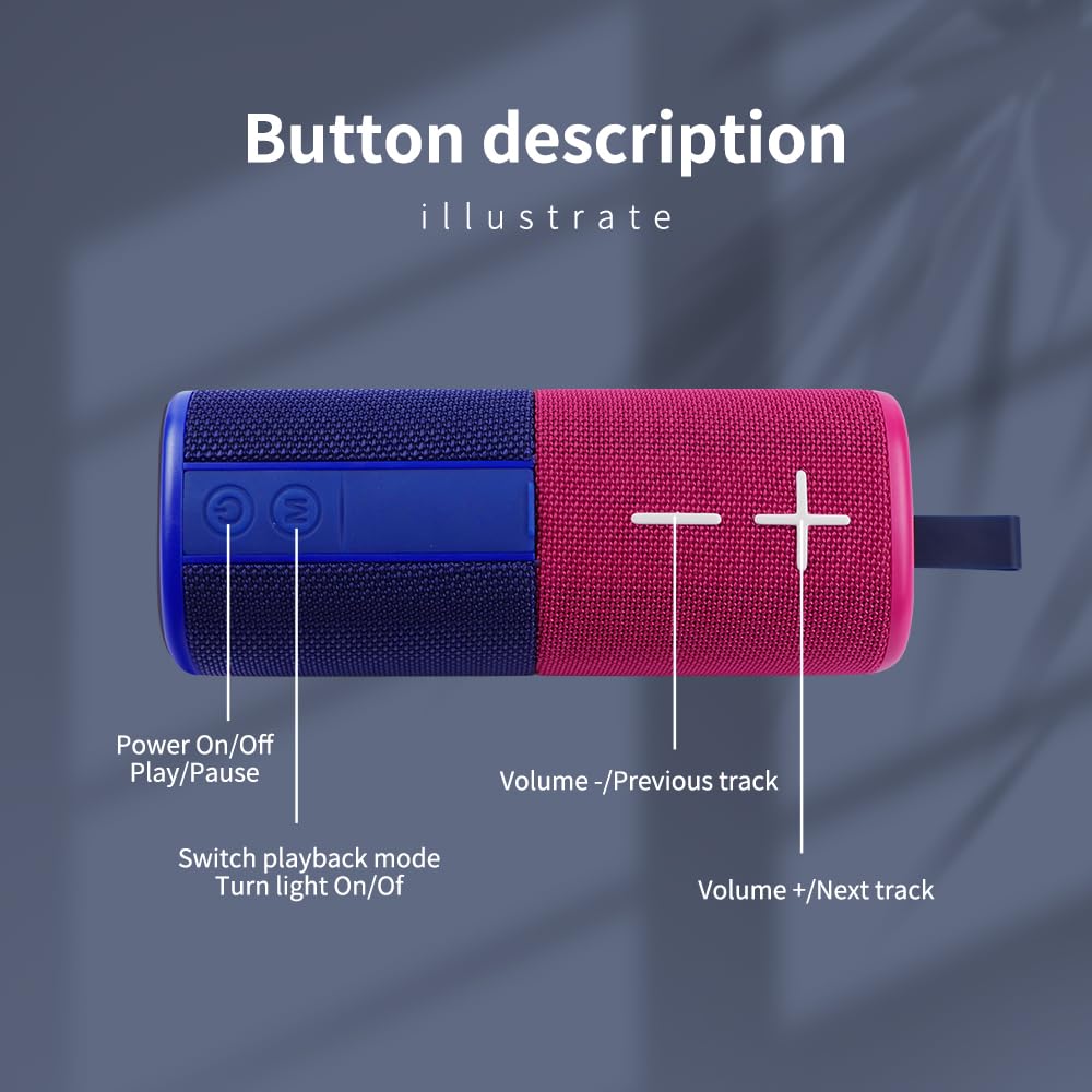 Haut-parleur Bluetooth magnétique divisible 2 en 1, étanche à design color block, double haut-parleur portable sans fil divisible 20W son stéréo puissant, Bluetooth V5.3, 24H d'autonomie, véritable