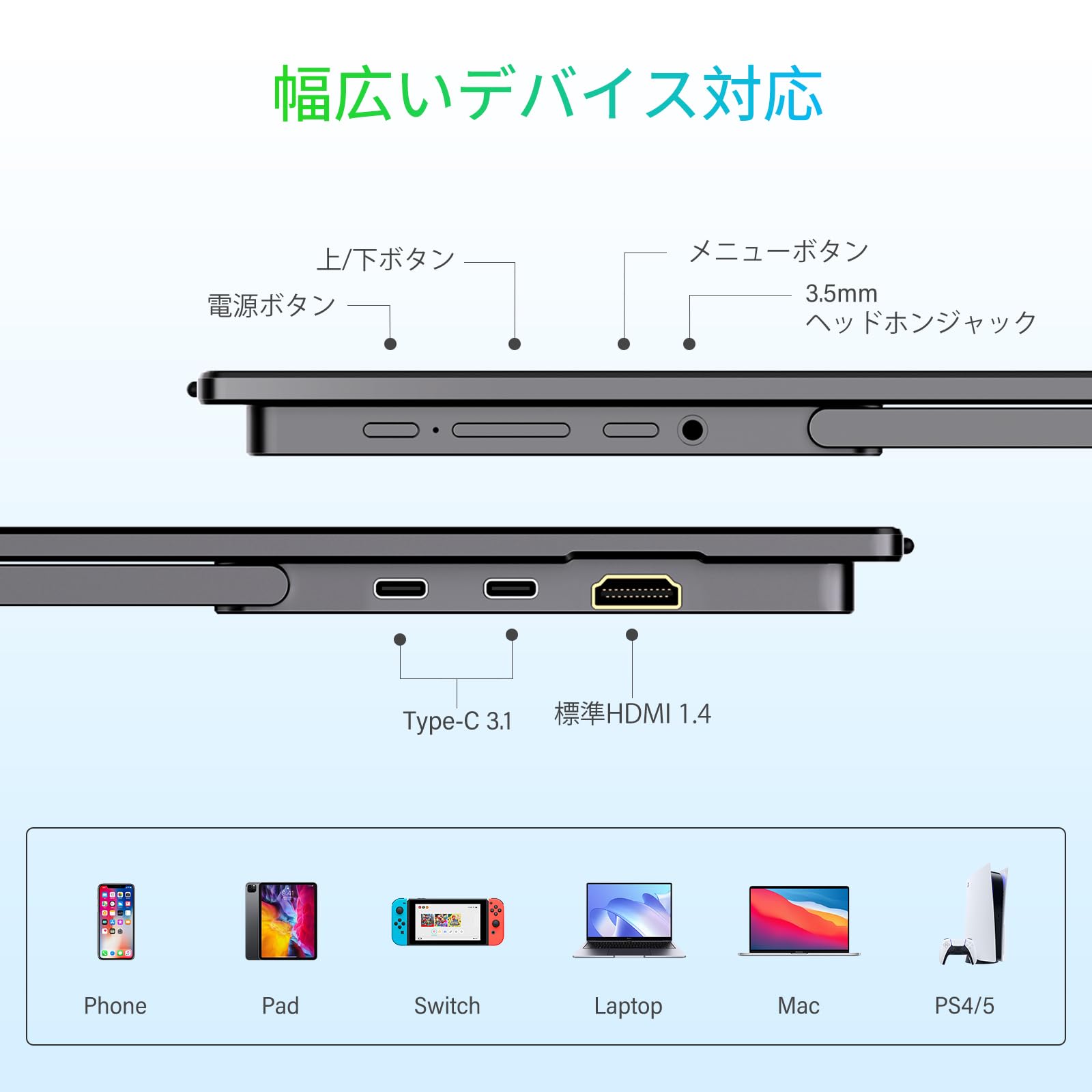Amazon.co.jp: InnoView モバイルモニター 15.6インチ 2K モバイル