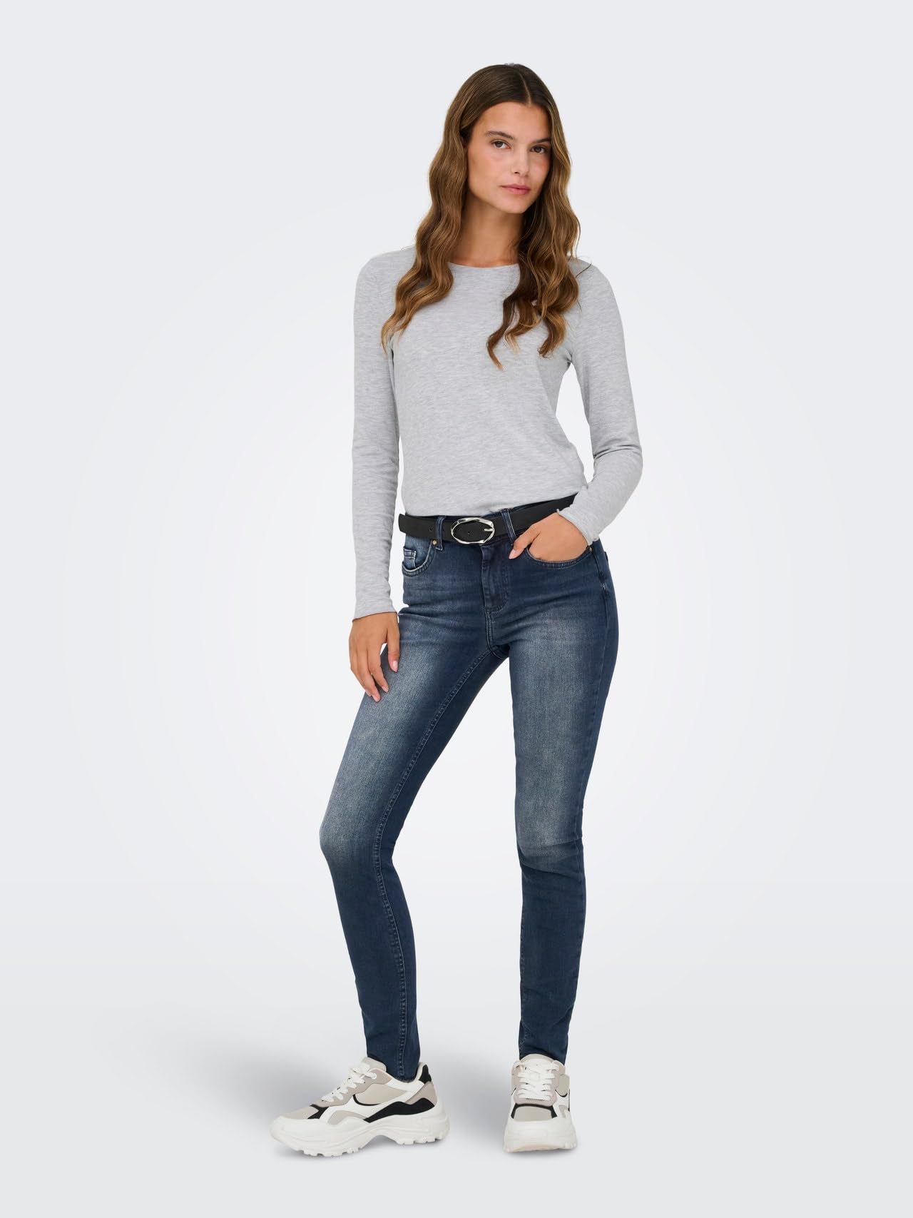 ONLY Female Skinny Jeans ONLBLUSH Mittlere Taille Skinny Fit Jeans