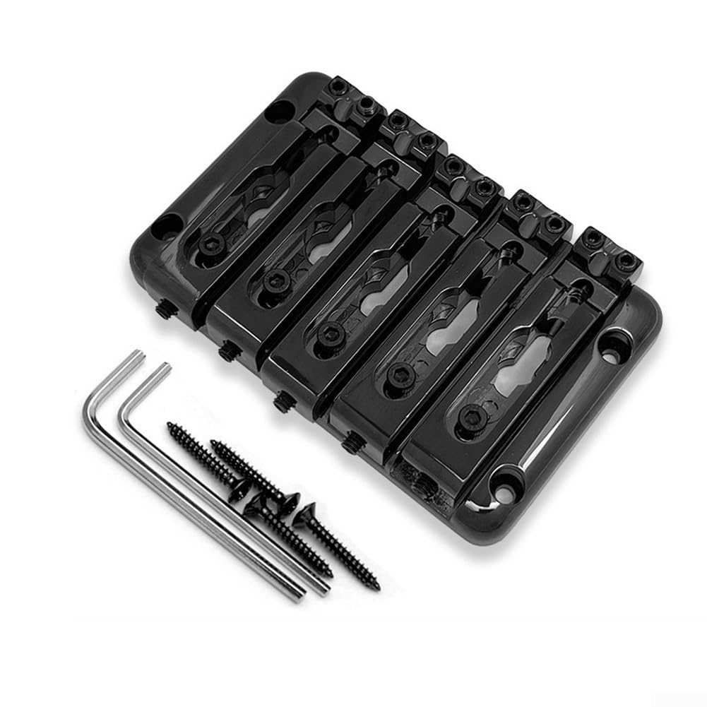 Durchgehende Bassbrücke 5-Saitig Für Resonanz Und für sustain(Black)