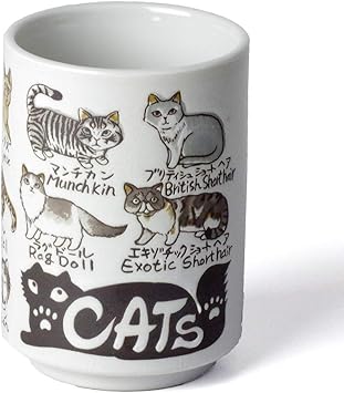 Amazon 猫 湯呑 長湯飲み 面白湯呑 世界の猫 猫グッズ 猫好き 自分用 贈り物 プレゼント ノーブランド品 湯呑み 通販