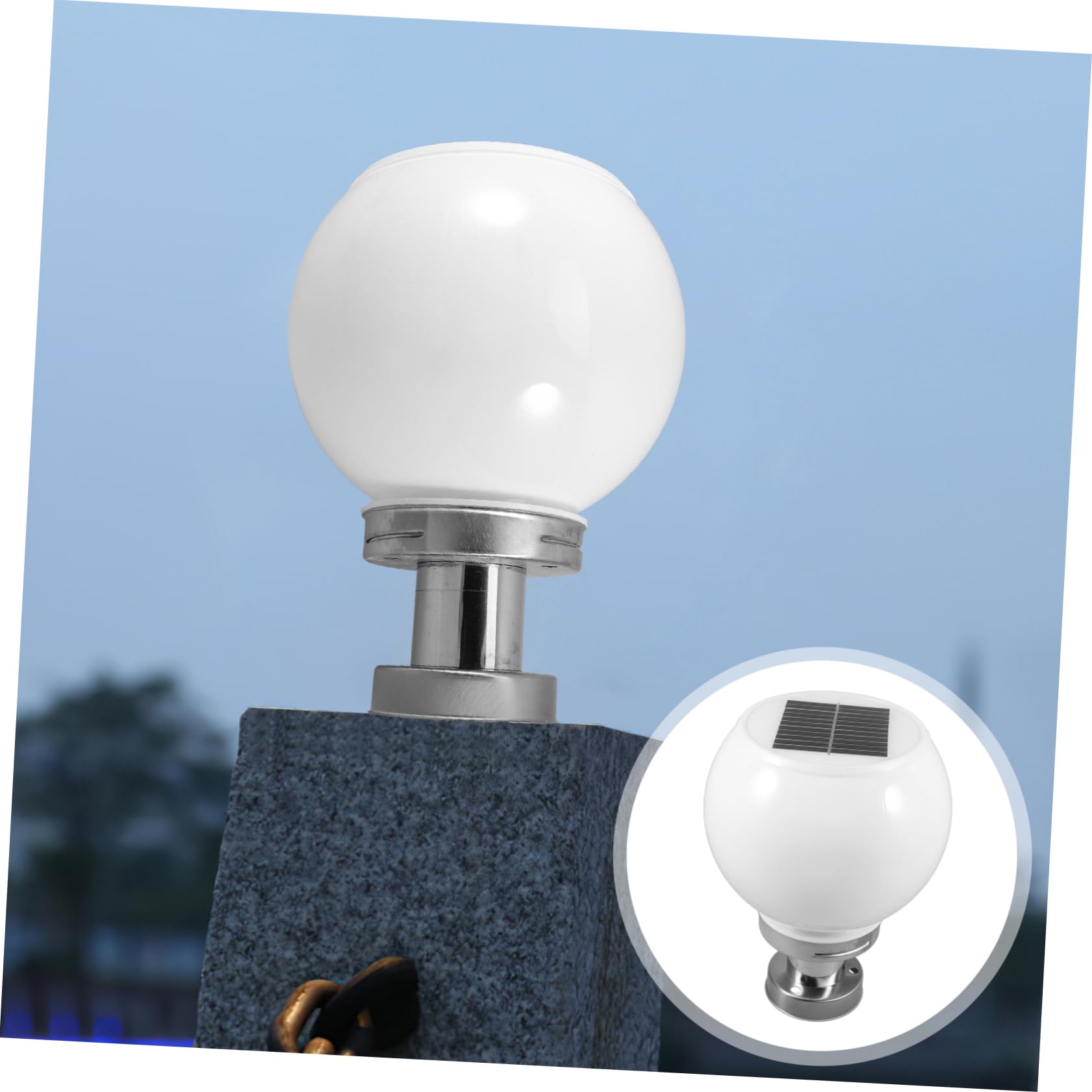 Homoyoyo Luce Da Giardino A Led Ad Energia Solare Lampada Da Esterno Con Sensore Di Movimento Facile Da Installare Rotonda Da 200 Mm Elegante Argento